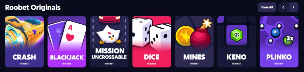 Jeux Originaux Roobet